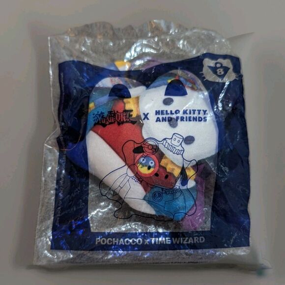 McDonald's Other - McDonald's Happy Meal Yu-Gi-Oh x Hello Kitty Pochacco Time Wizard Plush New #8